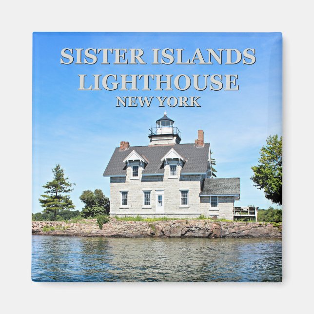 Faro de las islas Hermanas, imán de Nueva York (Frente)