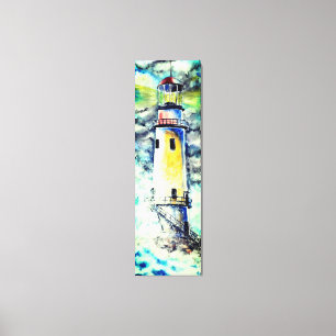 Faro de lienzo de pintura acuarela - Original
