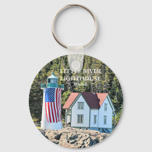 Faro de Little River, Maine Llavero