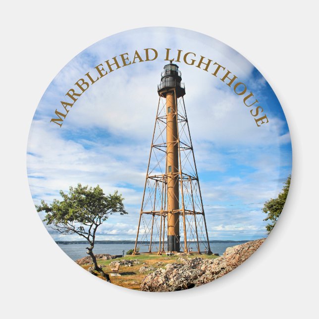 Faro de Marblehead, imán de Massachusetts (Frente)