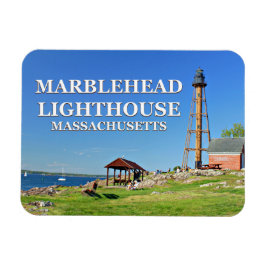 Faro de Marblehead, imán Flexi de Massachusetts