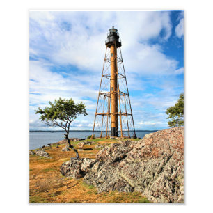 Faro de Marblehead, impresión de la foto de