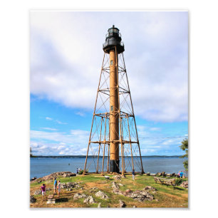 Faro de Marblehead, impresión de la foto de