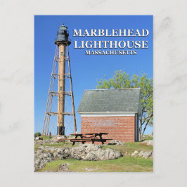 Faro de Marblehead, postal de Massachusetts