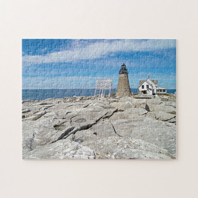 Faro de Mount Desert Rock, Maine Rompecabezas (Horizontal)