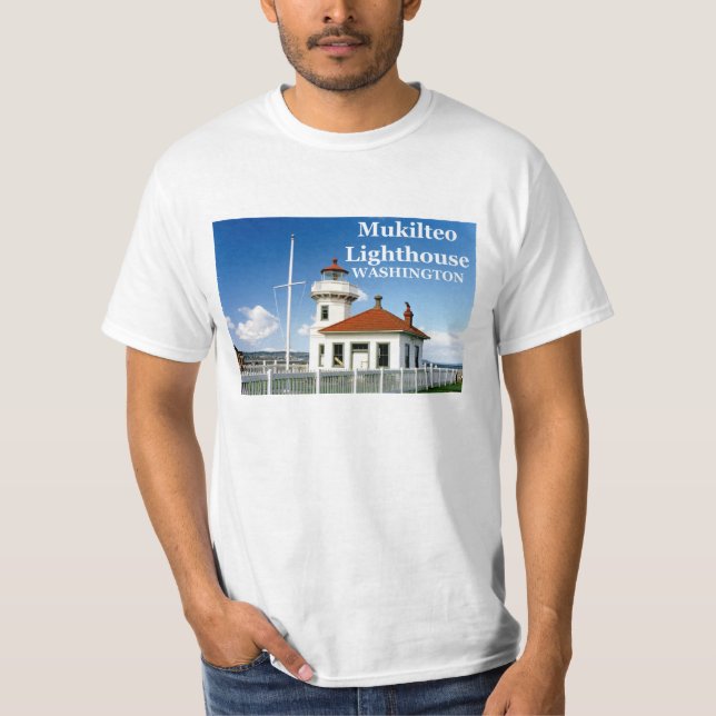 Faro de Mukilteo, camiseta de Washington #2 (Anverso)