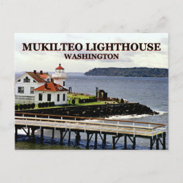Faro de Mukilteo, postal de Washington