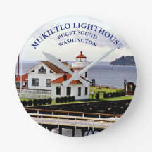 Faro de Mukilteo, reloj de pared Washington