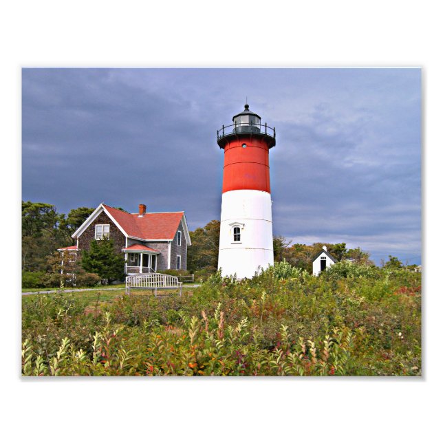 Faro de Nauset, foto de Cape Cod Massachusetts (Frente)