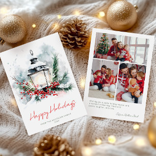 Faro de Navidad de Invierno Foto de Familia