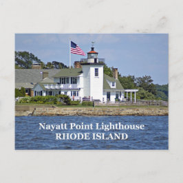 Faro de Nayatt Point, postal de Rhode Island
