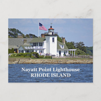 Faro de Nayatt Point, postal de Rhode Island