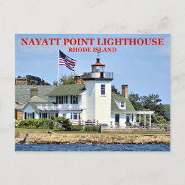 Faro de Nayatt Point, postal de Rhode Island
