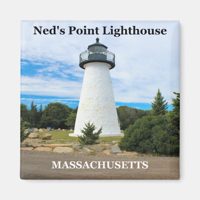 Faro de Ned's Point, imán de Massachusetts (Frente)