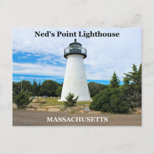Faro de Ned's Point, postal de Massachusetts