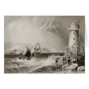 Faro de pared sur con Howth Hill