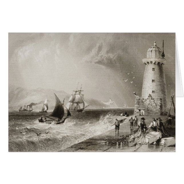 Faro de pared sur con Howth Hill (Anverso (Horizontal))