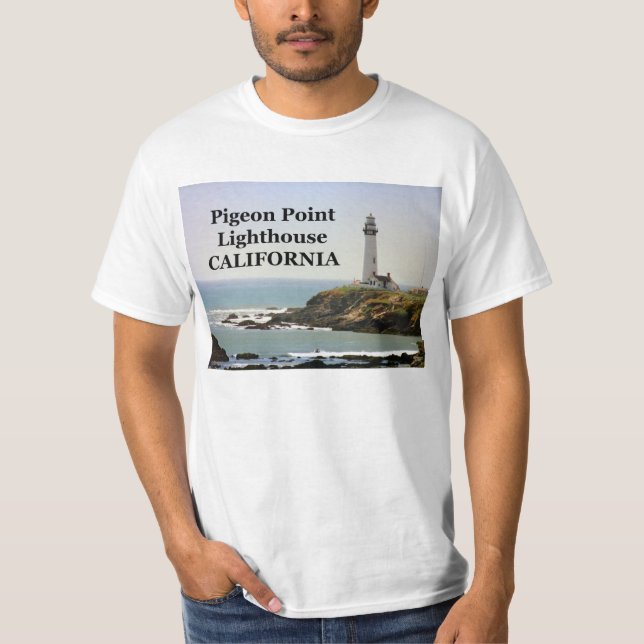 Faro de Pigeon Point, camiseta de California (Anverso)