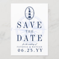 Faro de playa | Guardar la invitación de fecha