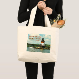 Faro de Plum Beach, Bolsa de Tote de Rhode Island