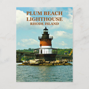 Faro de Plum Beach, Postal de Rhode Island
