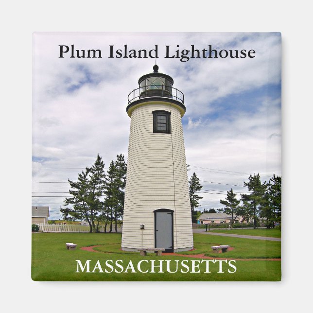 Faro de Plum Island, imán de Massachusetts (Frente)