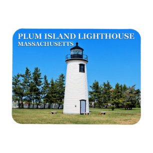 Faro de Plum Island, imán Flex de Massachusetts
