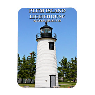 Faro de Plum Island, imán Flex de Massachusetts