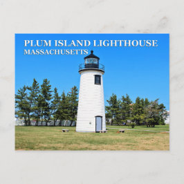 Faro de Plum Island, postal de Massachusetts