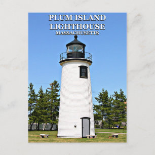 Faro de Plum Island, postal de Massachusetts