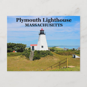 Faro de Plymouth, "El Gurnet", postal de MAMÁES