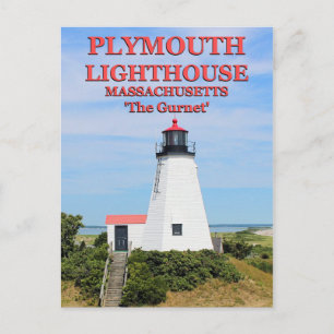 Faro de Plymouth, "El Gurnet", postal de MAMÁES