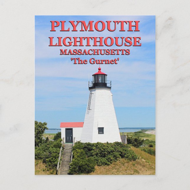 Faro de Plymouth, "El Gurnet", postal de MAMÁES (Anverso)