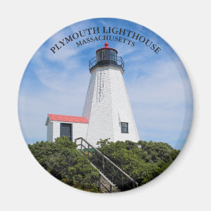 Faro de Plymouth, imán redondo de Massachusetts