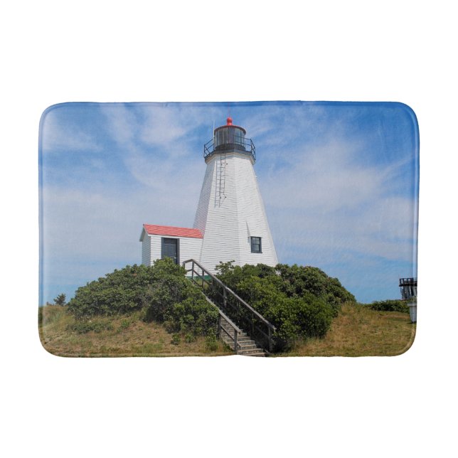 Faro de Plymouth, Massachusetts, gran alfombra de  (Anverso)