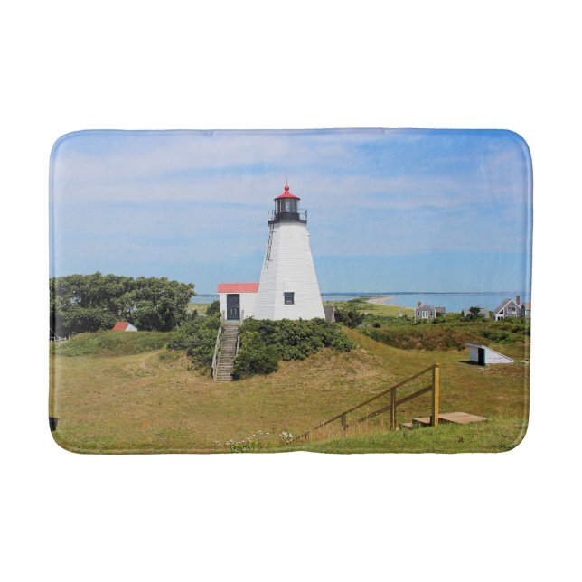 Faro de Plymouth, Massachusetts, gran alfombra de  (Anverso)
