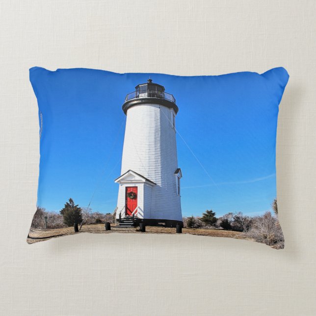 Faro de Poge del cabo, almohada del acento de (Reverso)