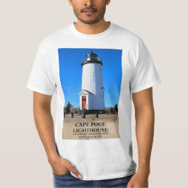 Faro de Poge del cabo, camiseta de Massachusetts