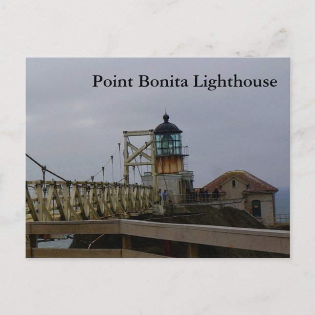 Faro de Point Bonita #2-3 postal (Anverso)