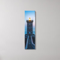 Faro de Pointe de Kermorvan Arte de tela vertical