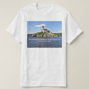 Faro de Pomham Rocks, camiseta de Rhode Island