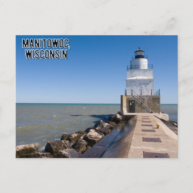 Faro de postales Manitowoc Wisconsin (Anverso)