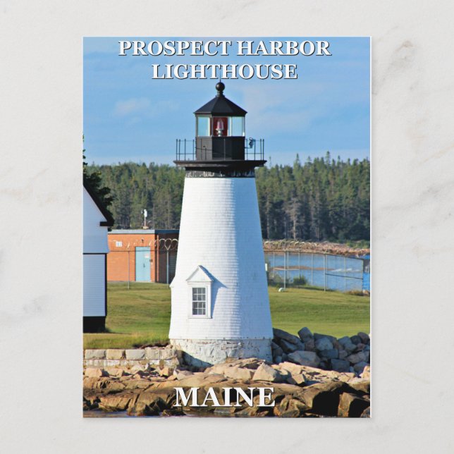 Faro de Prospect Harbour, postal Maincard (Anverso)