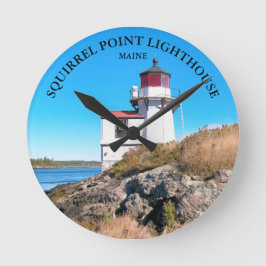 Faro de punta de ardilla, reloj de pared principal