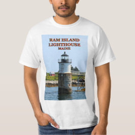 Faro de Ram Island, camiseta Maine
