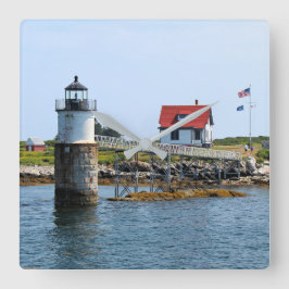 Faro de Ram Island, reloj de pared de Maine Square