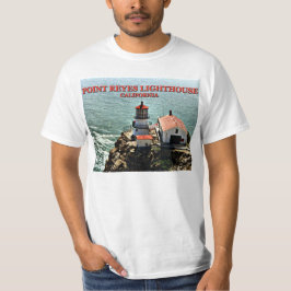 Faro de Reyes del punto, camiseta de California