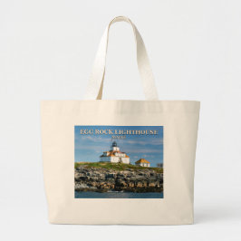 Faro de roca de huevo, bolsa de pan de Maine Tote