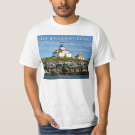 Faro de roca de huevo, camiseta Maine del Bar Harb