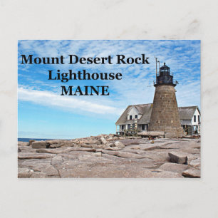 Faro de roca del desierto del Monte, postal de Mai